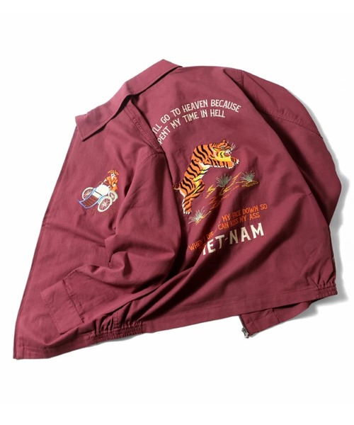 HOUSTON ヒューストン COTTON LINEN VIETNAM JACKET（TIGER）タイガー