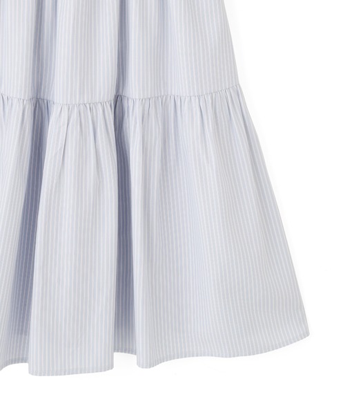JILL by JILL STUART（ジルバイジルスチュアート）の「ストライプレースミニワンピース（ワンピース・レディース・ホワイト系その他/ブルー系その他/グレー系その他・FREE）」の6枚目の写真