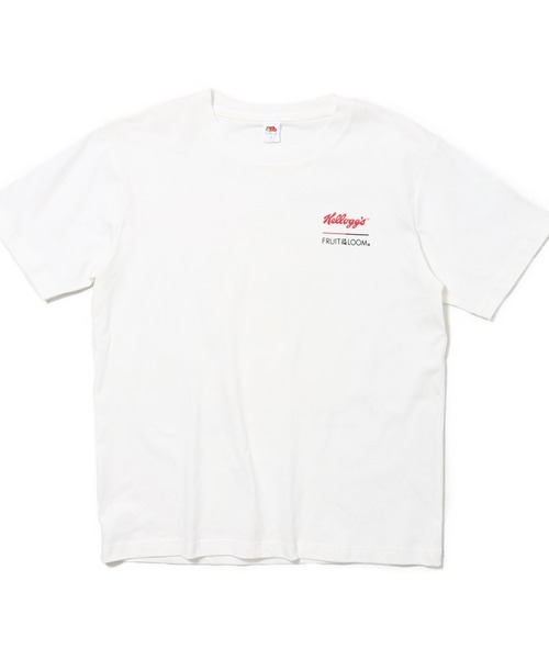 FRUIT OF THE LOOM(フルーツオブザルーム)の「【FRUIT OF THE LOOM】FTL x KELLOGGS T-SHIRT / ケロッグ コラボ 半袖Tシャツ(Tシャツ/カットソー・メンズ・ホワイト・S/M/L)」の1枚目の写真