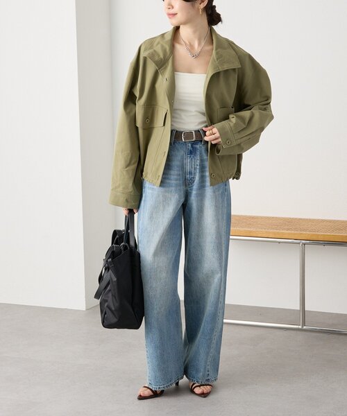 RIVE DROITE（リヴドロワ）の「予約【A・MONN(アモン)】addフロントナローデニム（デニムパンツ・レディース・ブルー・36/38/40）」の3枚目の写真