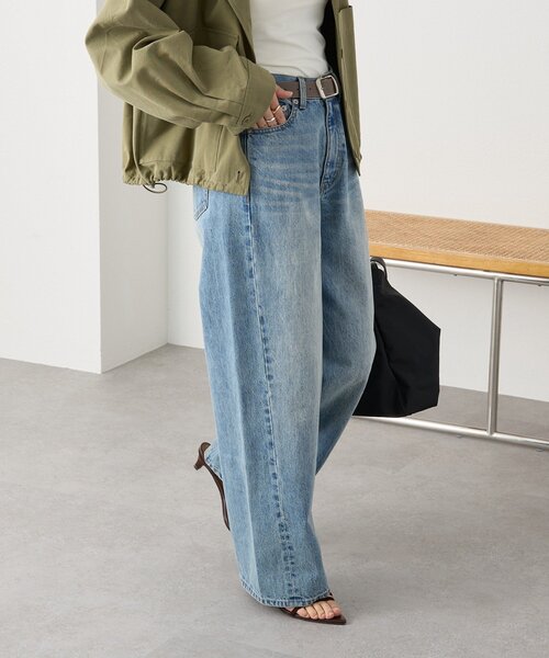 RIVE DROITE（リヴドロワ）の「予約【A・MONN(アモン)】addフロントナローデニム（デニムパンツ・レディース・ブルー・36/38/40）」の7枚目の写真