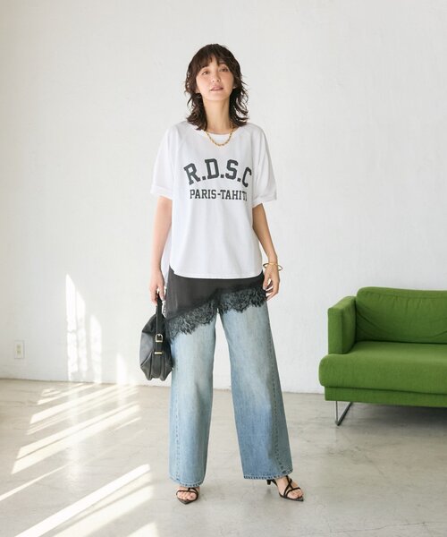 RIVE DROITE（リヴドロワ）の「予約【A・MONN(アモン)】addフロントナローデニム（デニムパンツ・レディース・ブルー・36/38/40）」の12枚目の写真