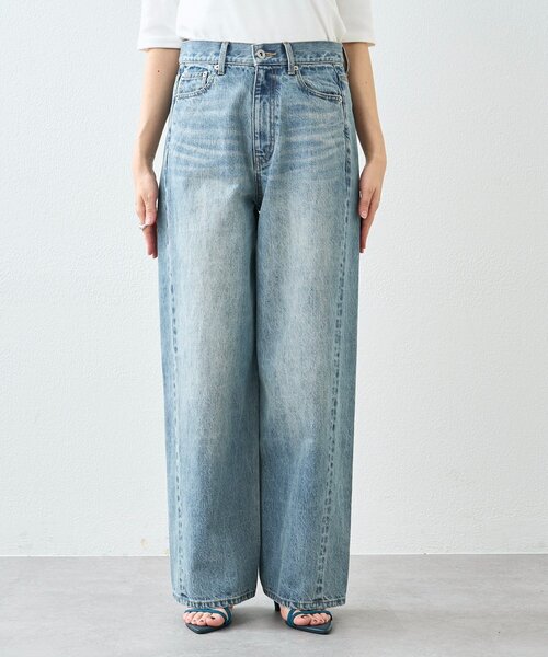 RIVE DROITE（リヴドロワ）の「予約【A・MONN(アモン)】addフロントナローデニム（デニムパンツ・レディース・ブルー・36/38/40）」の21枚目の写真