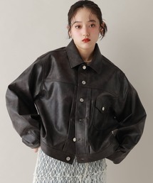 RAGEBLUE | フェイクレザー/スウェードトラッカーブルゾン(ブルゾン)