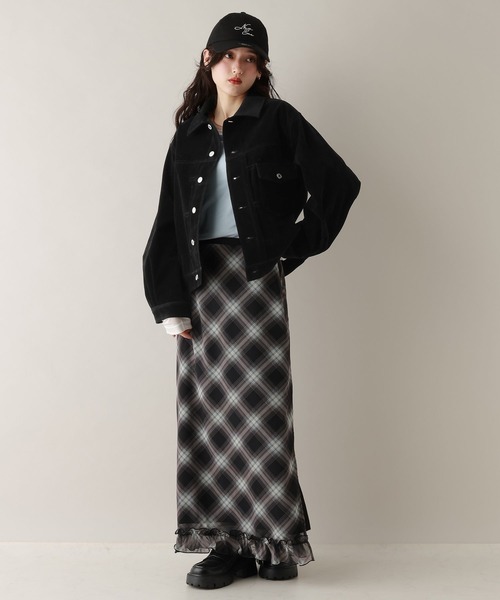 RAGEBLUE（レイジブルー）の「フェイクレザー/スウェードトラッカーブルゾン（ブルゾン・レディース・ブラック系/ブラウン系・FREE）」の9枚目の写真