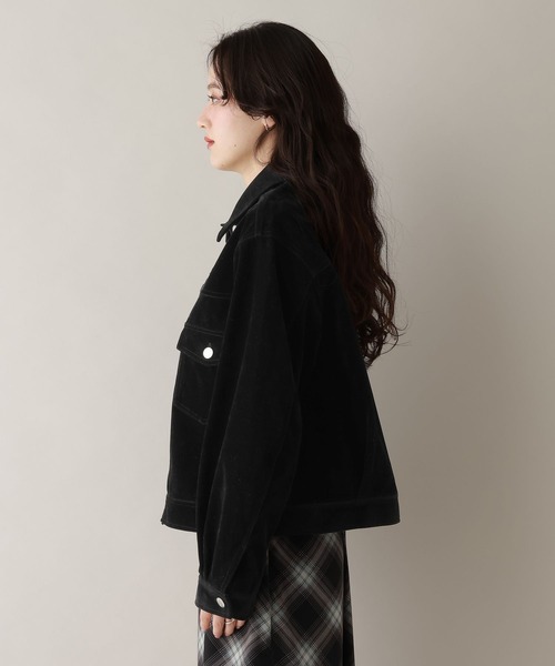 RAGEBLUE（レイジブルー）の「フェイクレザー/スウェードトラッカーブルゾン（ブルゾン・レディース・ブラック系/ブラウン系・FREE）」の18枚目の写真