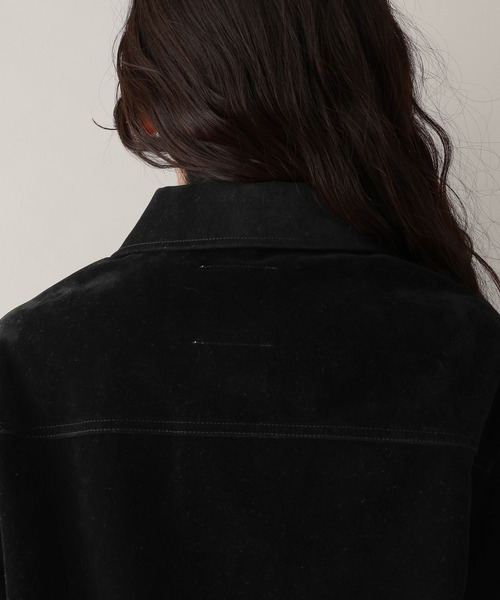 RAGEBLUE（レイジブルー）の「フェイクレザー/スウェードトラッカーブルゾン（ブルゾン・レディース・ブラック系/ブラウン系・FREE）」の20枚目の写真