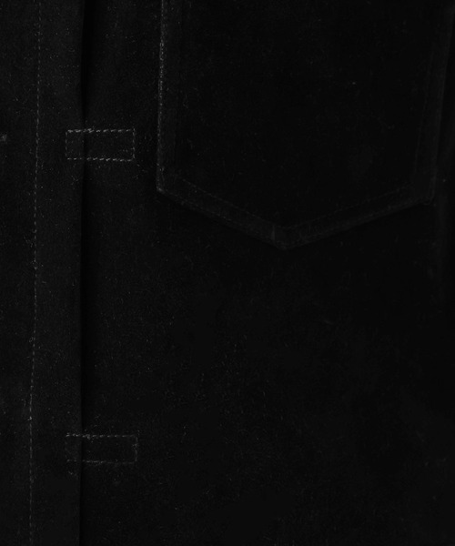 RAGEBLUE（レイジブルー）の「フェイクレザー/スウェードトラッカーブルゾン（ブルゾン・レディース・ブラック系/ブラウン系・FREE）」の6枚目の写真