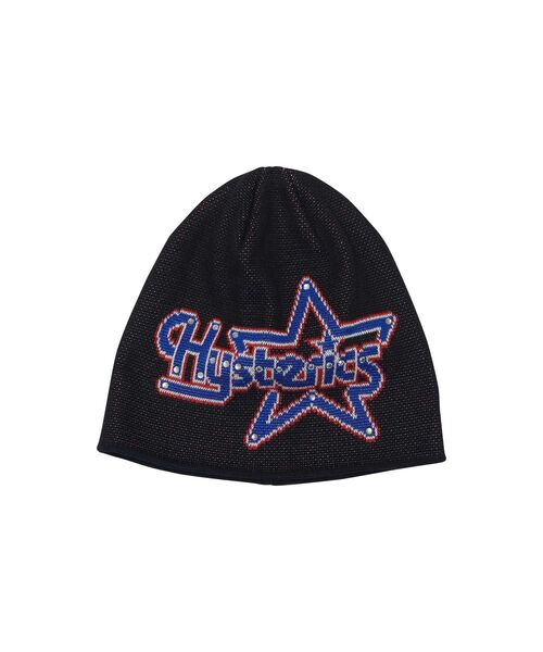HYSTERIC GLAMOUR（ヒステリックグラマー）の「STAR LOGO ビーニー（ニットキャップ/ビーニー・レディース・ブラック/グリーン/ピンク・FREE）」の2枚目の写真