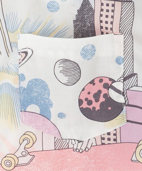 sense of wonder（センスオブワンダー）の「【親子リンク】LUKEY  S ROBOT半袖シャツ（シャツ/ブラウス・キッズ・ブルー/カラフル・130cm/120cm/110cm/100cm/90cm/80ｃｍ）」の5枚目の写真