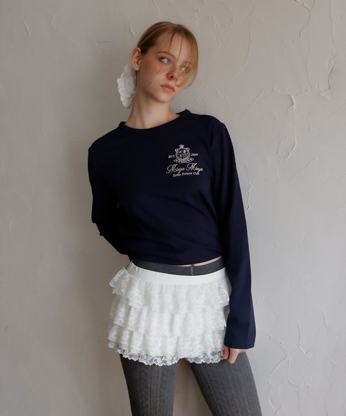 mieya mieya(ミーヤミーヤ)の「【mieya mieya】SPICA HONORS CLUB Tシャツ/スピカオナーズクラブTシャツ(Tシャツ/カットソー・レディース・グレー/スカイブルー/ネイビー/ホワイト・FREE)」の6枚目の写真