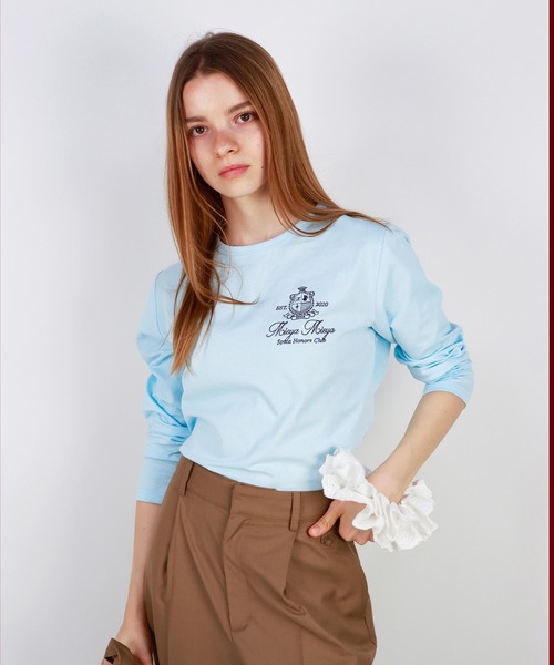 mieya mieya(ミーヤミーヤ)の「【mieya mieya】SPICA HONORS CLUB Tシャツ/スピカオナーズクラブTシャツ(Tシャツ/カットソー・レディース・グレー/スカイブルー/ネイビー/ホワイト・FREE)」の13枚目の写真
