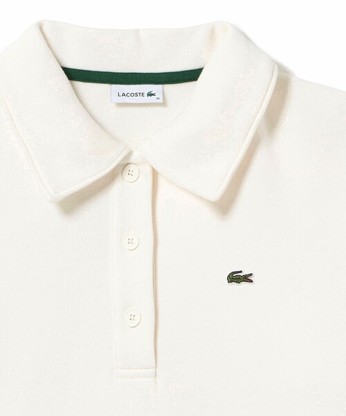 LACOSTE(ラコステ)の「クロップド丈 ポロニットスウェットシャツ(スウェット・レディース・ライトグレー/オフホワイト・40/38/36/34)」の12枚目の写真