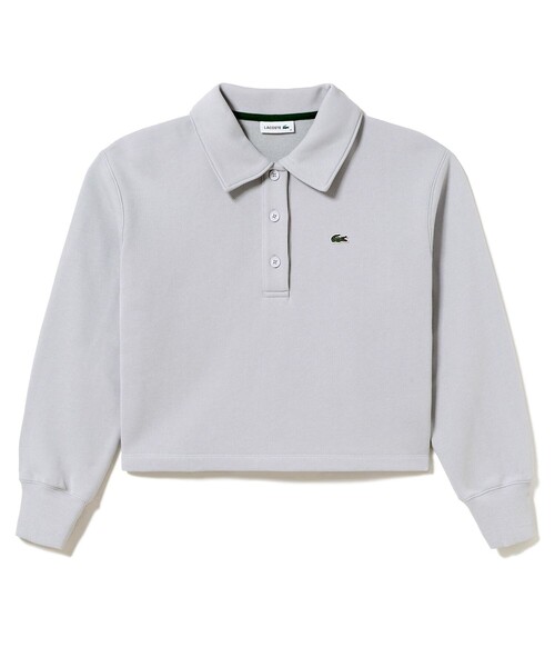 LACOSTE(ラコステ)の「クロップド丈 ポロニットスウェットシャツ(スウェット・レディース・ライトグレー/オフホワイト・40/38/36/34)」の17枚目の写真