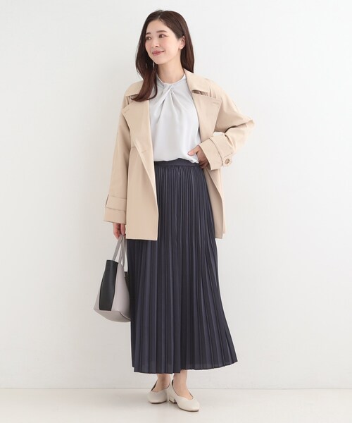 SHOO・LA・RUE（シューラルー）の「【着丈選べる】微ラメプリーツスカート（スカート・レディース・グレー/ブラウン系その他/ネイビー・11/00）」の18枚目の写真