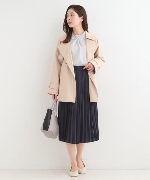 SHOO・LA・RUE（シューラルー）の「【着丈選べる】微ラメプリーツスカート（スカート・レディース・グレー/ブラウン系その他/ネイビー・11/00）」の15枚目の写真