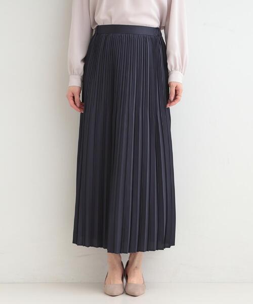 SHOO・LA・RUE（シューラルー）の「【着丈選べる】微ラメプリーツスカート（スカート・レディース・グレー/ブラウン系その他/ネイビー・11/00）」の13枚目の写真