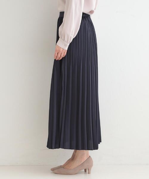 SHOO・LA・RUE（シューラルー）の「【着丈選べる】微ラメプリーツスカート（スカート・レディース・グレー/ブラウン系その他/ネイビー・11/00）」の11枚目の写真