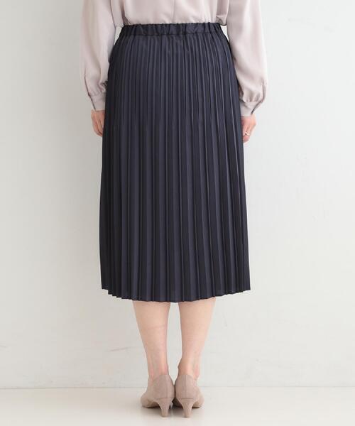 SHOO・LA・RUE（シューラルー）の「【着丈選べる】微ラメプリーツスカート（スカート・レディース・グレー/ブラウン系その他/ネイビー・11/00）」の8枚目の写真