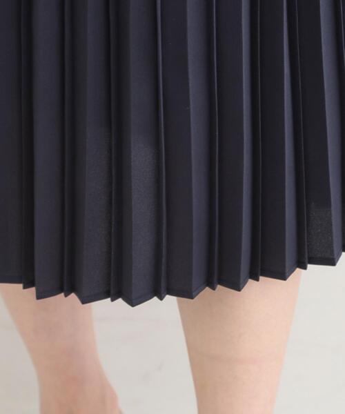 SHOO・LA・RUE（シューラルー）の「【着丈選べる】微ラメプリーツスカート（スカート・レディース・グレー/ブラウン系その他/ネイビー・11/00）」の4枚目の写真