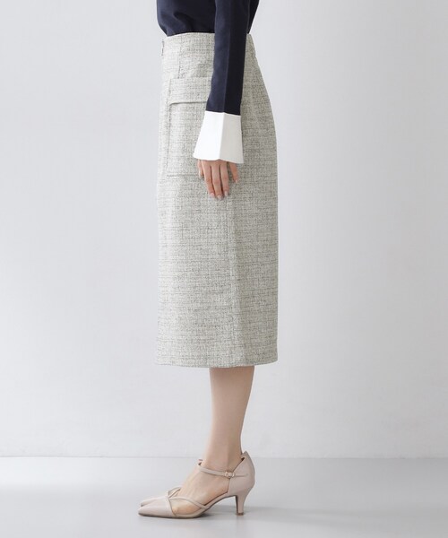 index（インデックス）の「フロントジップタイトスカート【洗濯機OK/イージーアイロン】（スカート・レディース・チャコール/ベージュ系その他2/アイボリー系3・36/38/40/42）」の18枚目の写真