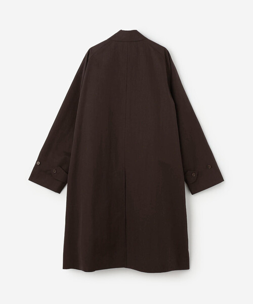Kaptain Sunshine（キャプテン サンシャイン）の「KAPTAIN SUNSHINE | コットンナイロン ウォーカーコート WOMEN（ステンカラーコート・レディース・ブラック/ブラウン・2）」の4枚目の写真