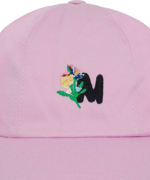 MSGM（エムエスジーエム）の「TheMwave フラワーモチーフキャップ（キャップ・レディース・ピンク/ベージュ・FREE）」の5枚目の写真
