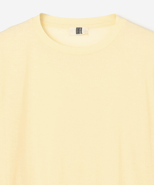 UNFIL（アンフィル）の「UNFIL | コットン シアージャージー長袖Tシャツ WOMEN（Tシャツ/カットソー・レディース・アイボリー/ダークブラウン・0）」の5枚目の写真