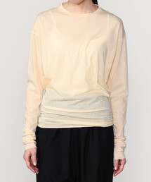 UNFIL（アンフィル）の「UNFIL | コットン シアージャージー長袖Tシャツ WOMEN（Tシャツ/カットソー）」