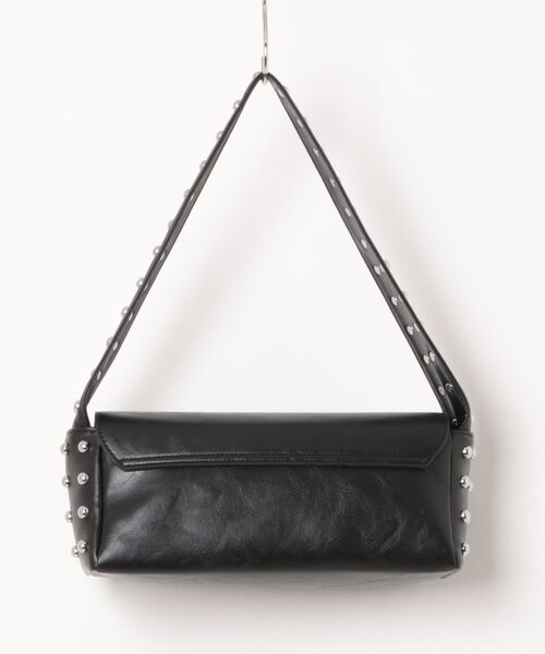 IO（イオ）（イオ）の「HERB/Studded Flap Bag/スタッズフラップバッグ（ショルダーバッグ・レディース・アイボリー/ブラック・FREE）」の3枚目の写真