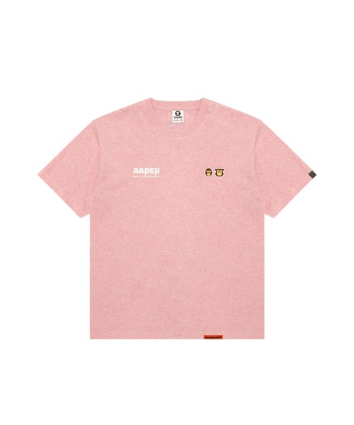 AAPE BY A BATHING APE(エーエイプバイアベイシングエイプ)の「AAPER "ALDO & BRAVO" TEE(Tシャツ/カットソー・メンズ・ピンク・MEDIUM/SMALL/LARGE/X-LARGE/X-SMALL)」の1枚目の写真