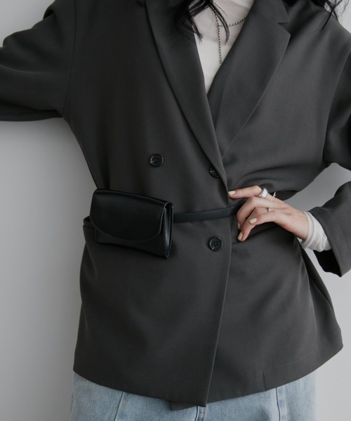 Aunt Marie's(アントマリーズ)の「フェイクレザーベルトミニバッグ(ハンドバッグ・レディース・ブラック/ブラウン・FREE)」の9枚目の写真