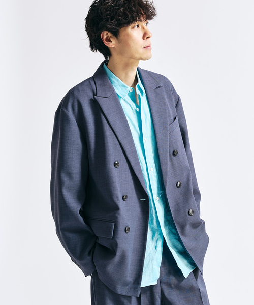 417 EDIFICE（フォーワンセブンエディフィス）の「【EVALET / エバレット】メッシュ Wワイドセットアップ ”WEB限定”（セットアップ・メンズ・グレー/チャコールグレー/ベージュ・LARGE/MEDIUM/SMALL/X-SMALL）」の8枚目の写真