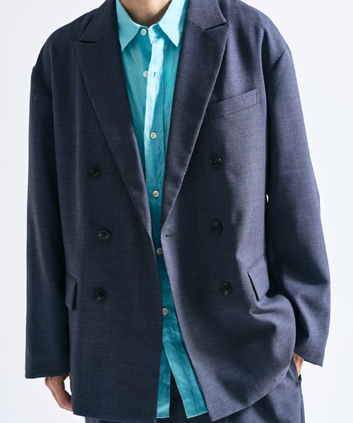 417 EDIFICE（フォーワンセブンエディフィス）の「【EVALET / エバレット】メッシュ Wワイドセットアップ ”WEB限定”（セットアップ・メンズ・グレー/チャコールグレー/ベージュ・LARGE/MEDIUM/SMALL/X-SMALL）」の9枚目の写真