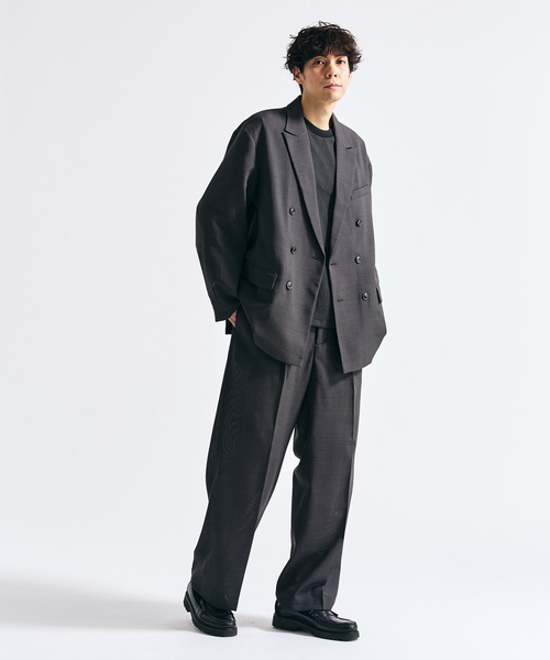 417 EDIFICE（フォーワンセブンエディフィス）の「【EVALET / エバレット】メッシュ Wワイドセットアップ ”WEB限定”（セットアップ・メンズ・グレー/チャコールグレー/ベージュ・LARGE/MEDIUM/SMALL/X-SMALL）」の17枚目の写真