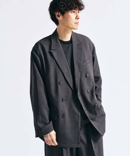 417 EDIFICE（フォーワンセブンエディフィス）の「【EVALET / エバレット】メッシュ Wワイドセットアップ ”WEB限定”（セットアップ・メンズ・グレー/チャコールグレー/ベージュ・LARGE/MEDIUM/SMALL/X-SMALL）」の22枚目の写真