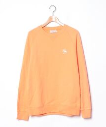 MAISON KITSUNE メゾンキツネ スウェット XXS オレンジ 【古着】【中古】 中古・古着通販】maison kitsune (メゾンキツネ) YOGA FOXクルーネック