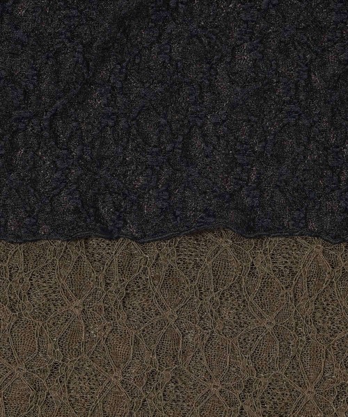 LEPSIM（レプシィム）の「《オフィスライン》レース2WAYプルオーバー　647856（Tシャツ/カットソー・レディース・ブラック/オフホワイト・FREE）」の6枚目の写真