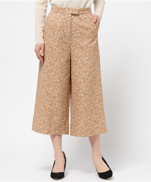 CORTES WORKS（コルテスワークス）の「CORTESWORKS ダブルレースワイドパンツ（その他パンツ・レディース・ホワイト/ベージュ・36/38）」の2枚目の写真