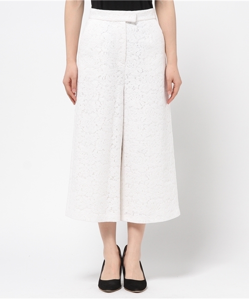 CORTES WORKS（コルテスワークス）の「CORTESWORKS ダブルレースワイドパンツ（その他パンツ・レディース・ホワイト/ベージュ・36/38）」の3枚目の写真