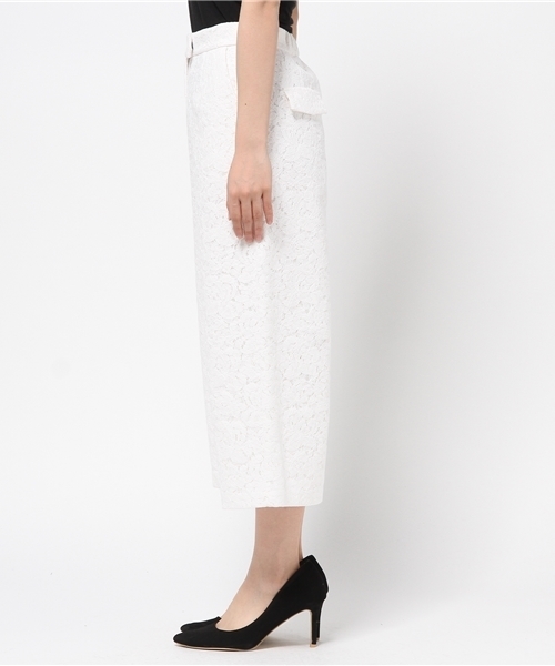 CORTES WORKS（コルテスワークス）の「CORTESWORKS ダブルレースワイドパンツ（その他パンツ・レディース・ホワイト/ベージュ・36/38）」の7枚目の写真