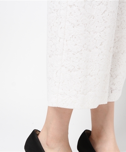 CORTES WORKS（コルテスワークス）の「CORTESWORKS ダブルレースワイドパンツ（その他パンツ・レディース・ホワイト/ベージュ・36/38）」の10枚目の写真