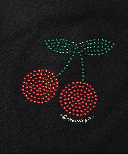 apres les cours(アプレレクール)の「モチーフスカラップTシャツ(Tシャツ/カットソー・キッズ・ミント/ブラック/アイボリー/ローズ・80/90/100/110/120/130/140)」の5枚目の写真