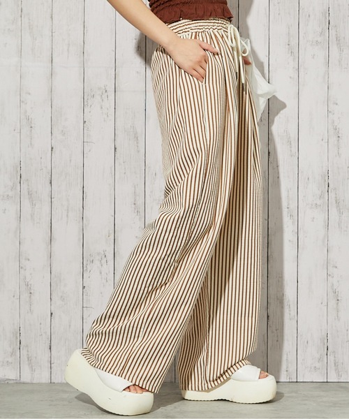 GORGE(ゴージ)の「《ストライプ》ワイドパンツ/カジュアル×リラックス/春夏/全4色(その他パンツ・レディース・ブラック系/ブラウン/ブルー/ブラック・F)」の20枚目の写真