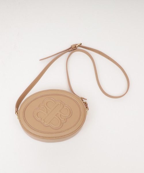 ROYAL PARTY（ロイヤルパーティー）の「エンボスロゴポシェット（ショルダーバッグ・レディース・キャメル/ブラック・FREE）」の3枚目の写真