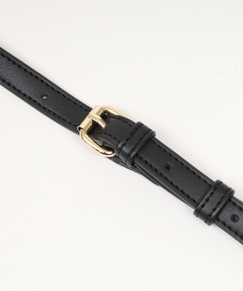 ROYAL PARTY（ロイヤルパーティー）の「エンボスロゴポシェット（ショルダーバッグ・レディース・キャメル/ブラック・FREE）」の8枚目の写真