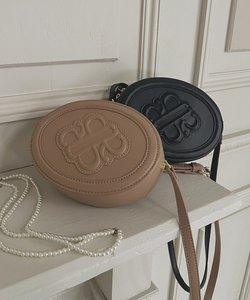 ROYAL PARTY（ロイヤルパーティー）の「エンボスロゴポシェット（ショルダーバッグ・レディース・キャメル/ブラック・FREE）」の10枚目の写真