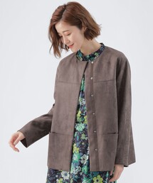 TRANS WORK（トランスワーク）の「ノーカラージャケット（ノーカラージャケット）」