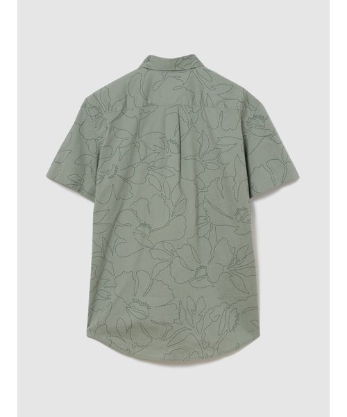 GAP（ギャップ）の「スタンダードフィット ストレッチ ポプリンシャツ（シャツ/ブラウス・メンズ・グリーン/ブラウン・L/XS/S/M/XL）」の4枚目の写真