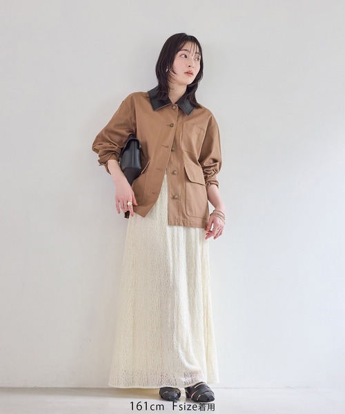 VIS（ビス）の「ラメレースフレアスカート（スカート・レディース・ブラック/キナリ・FREE）」の18枚目の写真